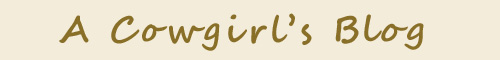 A Cowgirl's Blog